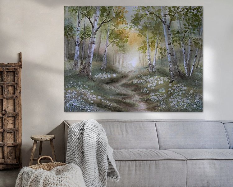 Example of the artwork in a room