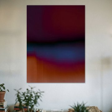 Deep tone abstract horizon, atmospheric contemporary art by Dina Dankers