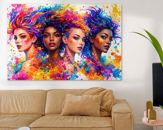 Example of the artwork in a room