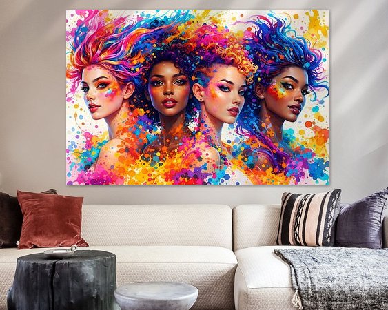 Example of the artwork in a room