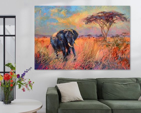 Example of the artwork in a room