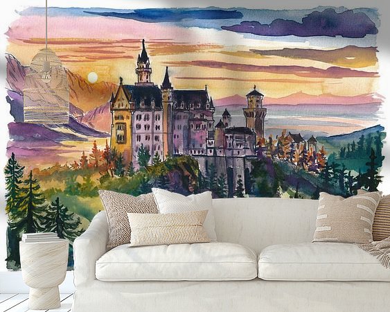 Example of the artwork in a room
