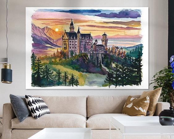 Example of the artwork in a room