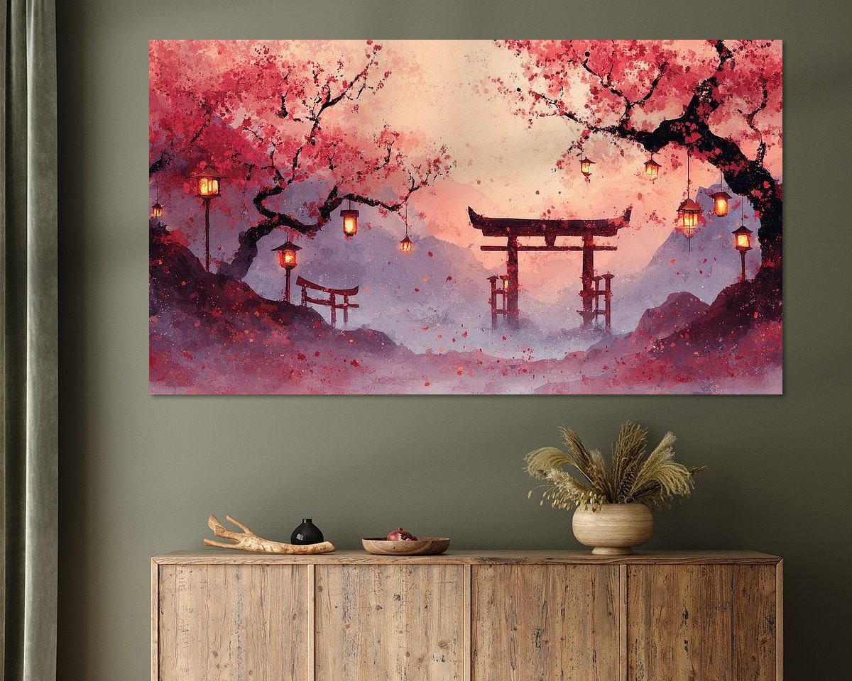 Example of the artwork in a room