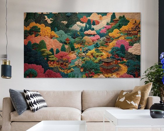 Example of the artwork in a room
