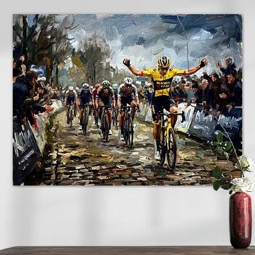 Paris Roubaix Impressionist Painting by Jan Keteleer