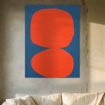 Moderne Abstrakte Organische Geometrische Farbkunst