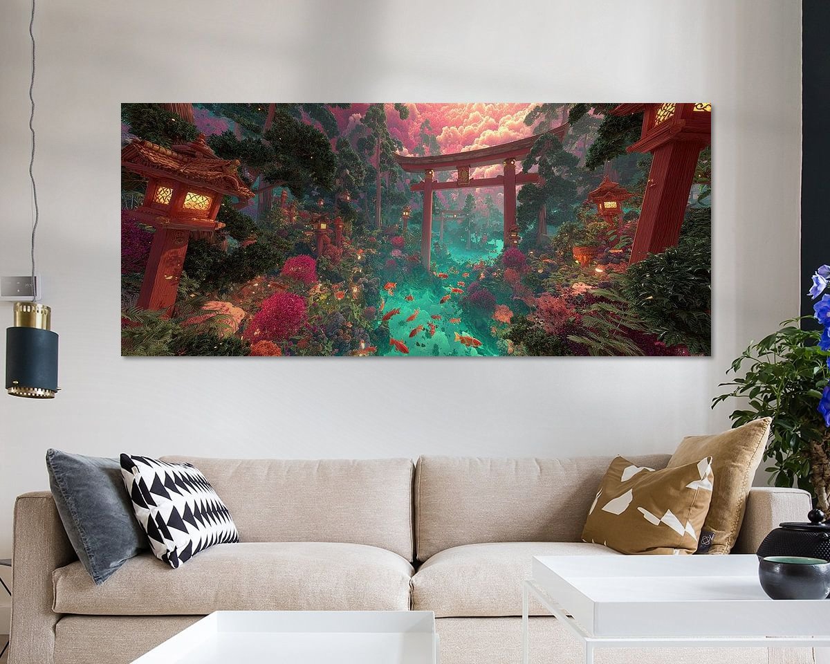 Example of the artwork in a room