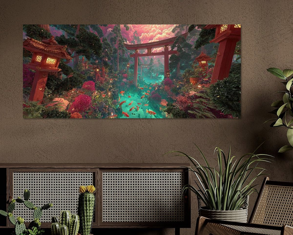 Example of the artwork in a room