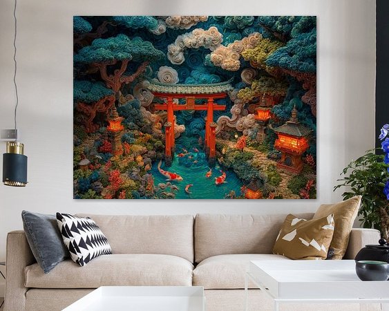 Example of the artwork in a room