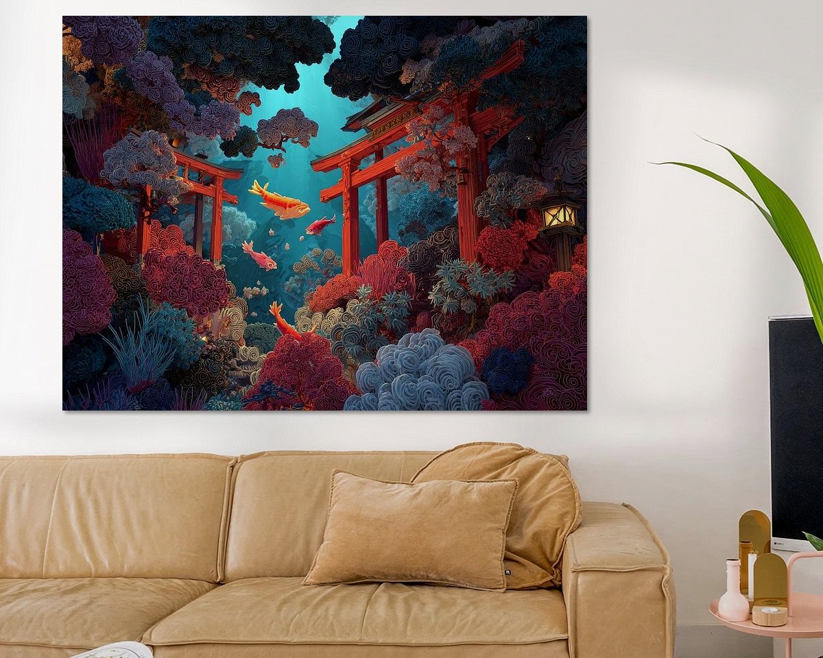 Example of the artwork in a room