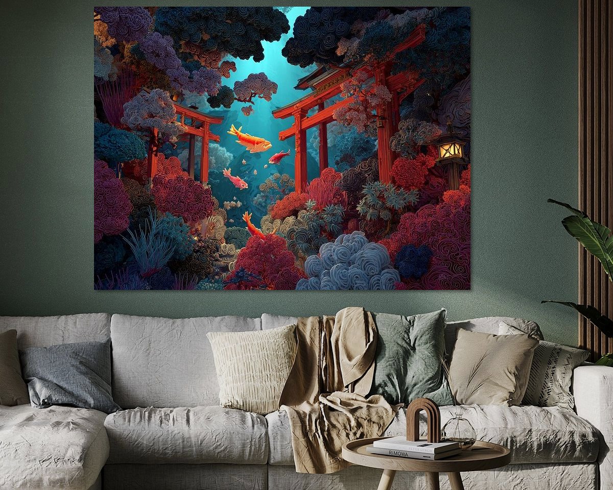 Example of the artwork in a room