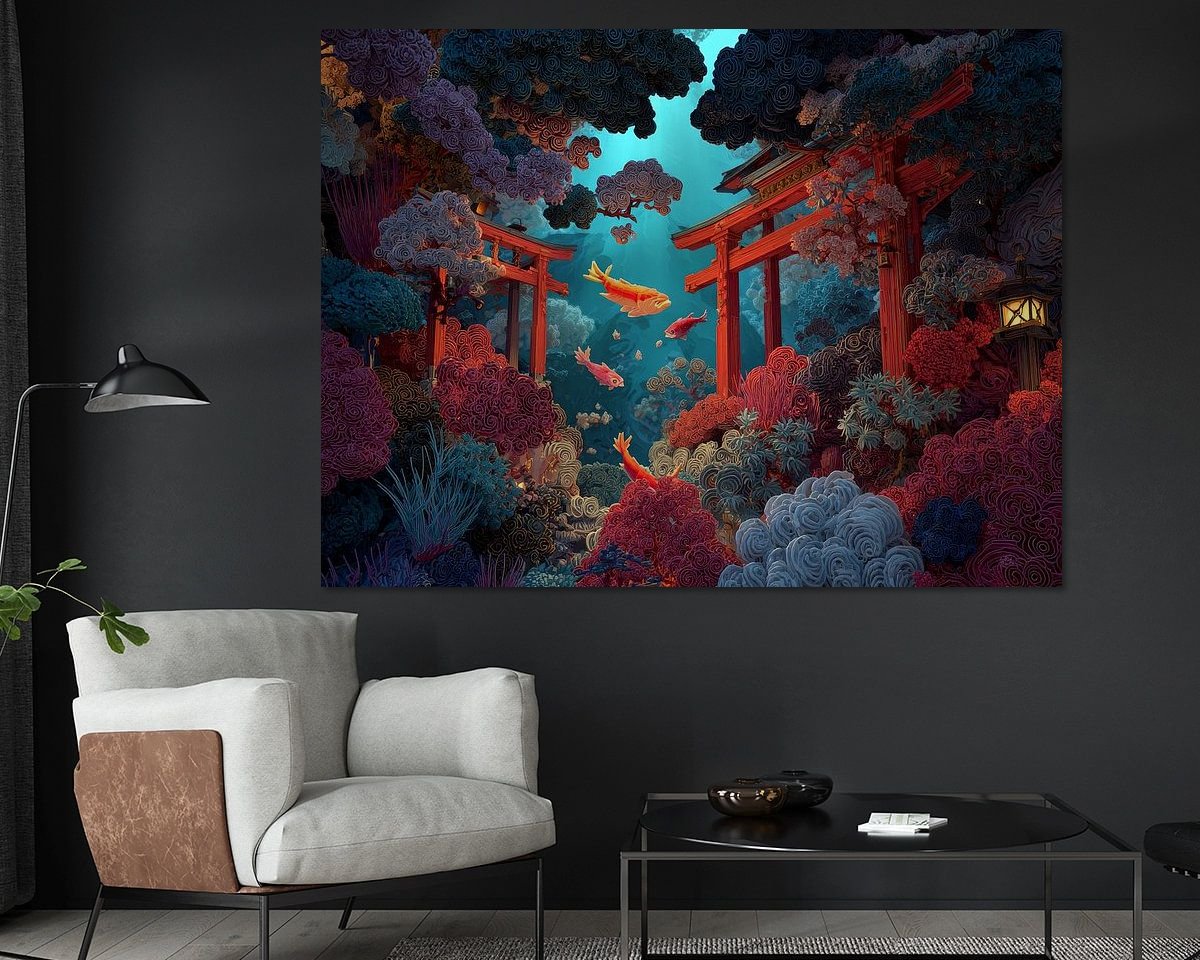 Example of the artwork in a room