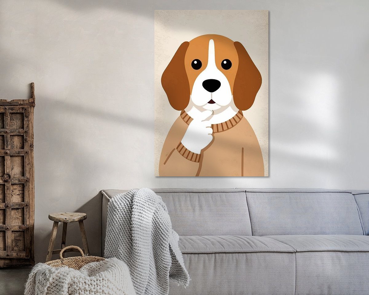 Example of the artwork in a room