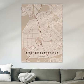 Lageplan des Noordoostpolders von Stef van Campen