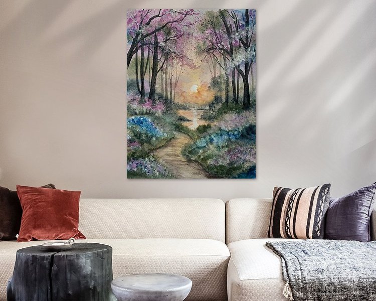 Example of the artwork in a room