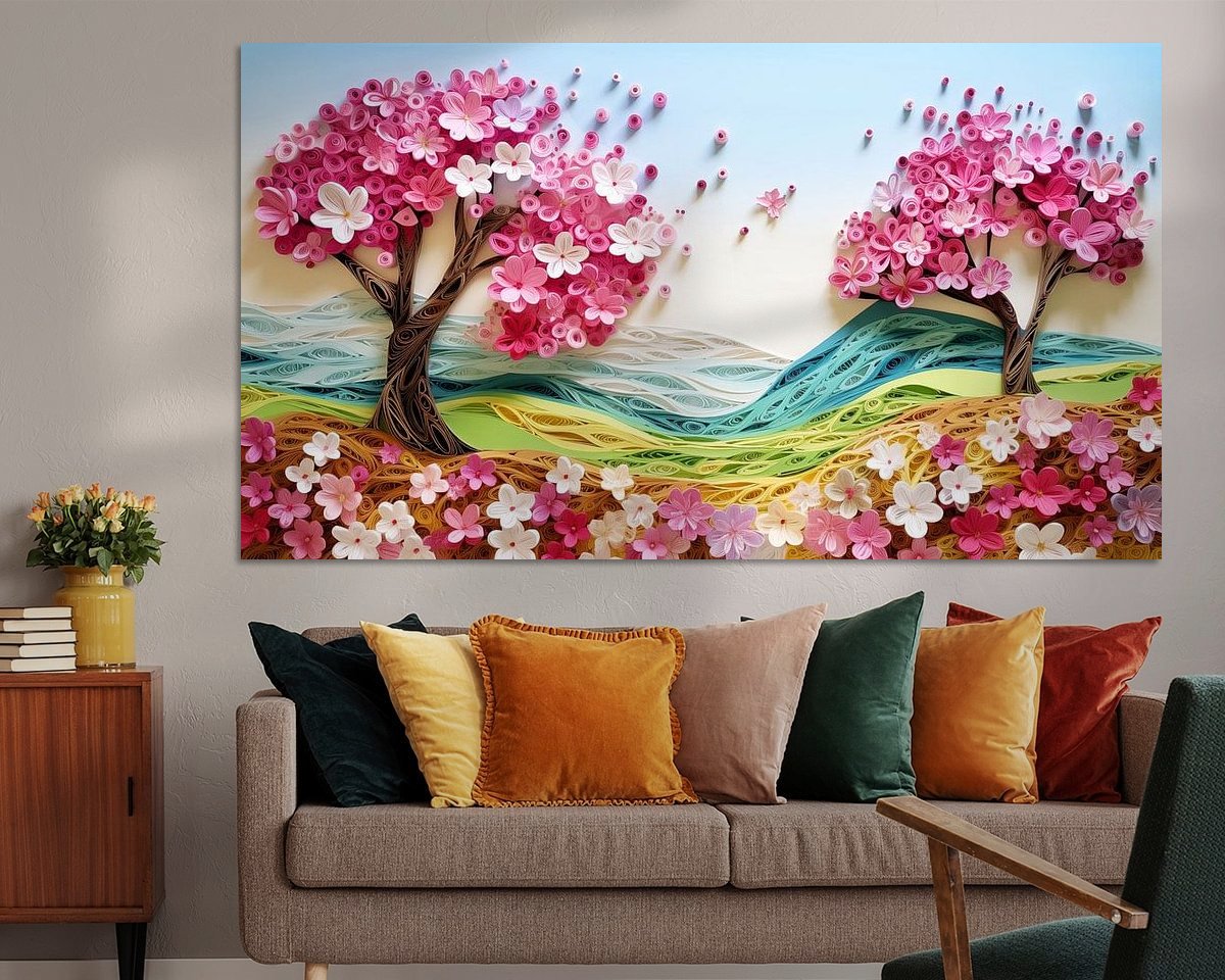 Example of the artwork in a room
