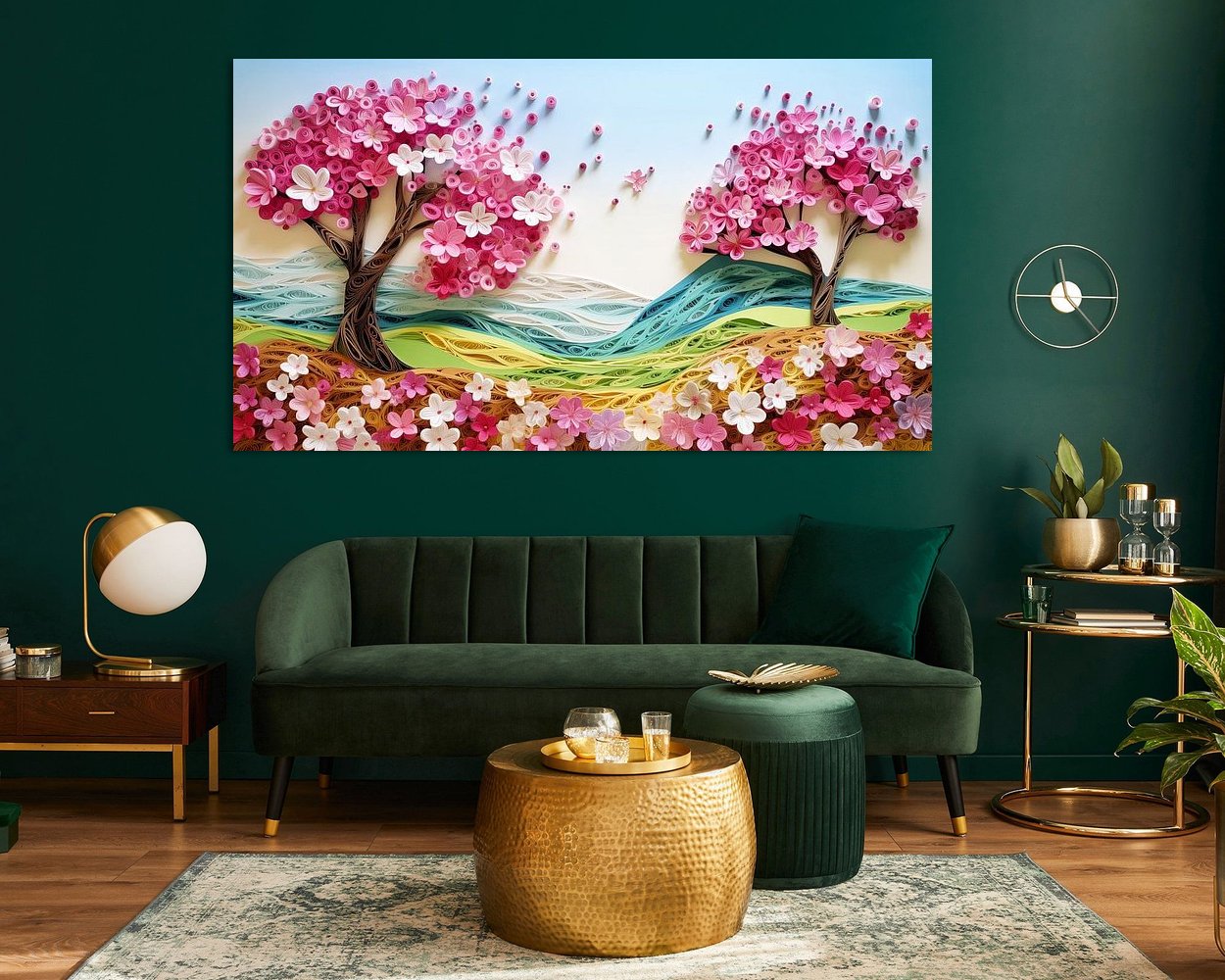 Example of the artwork in a room