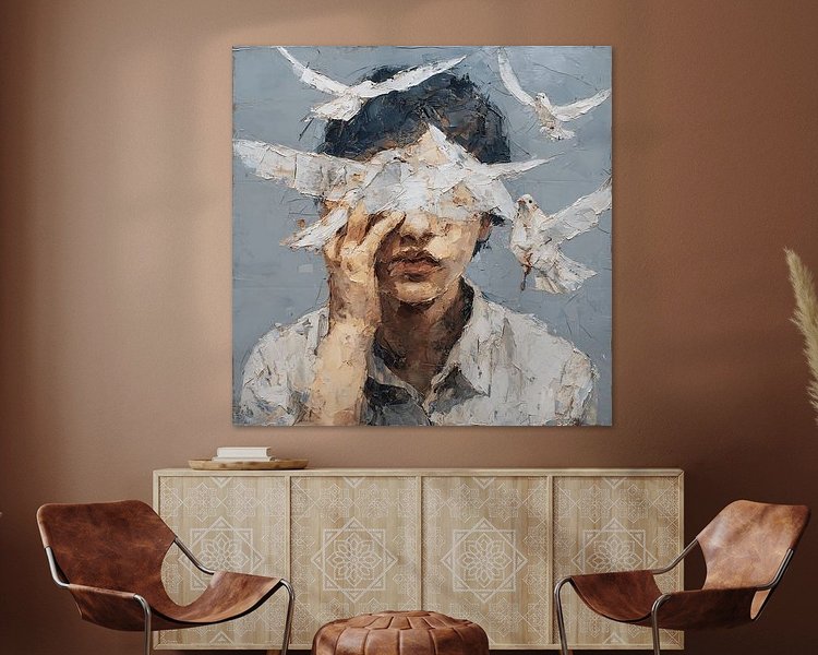 Example of the artwork in a room