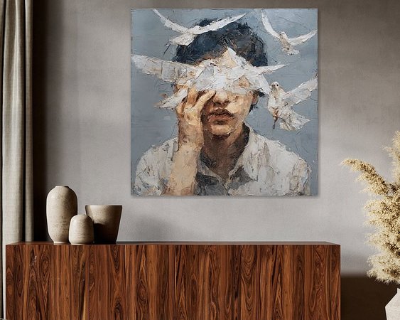 Example of the artwork in a room
