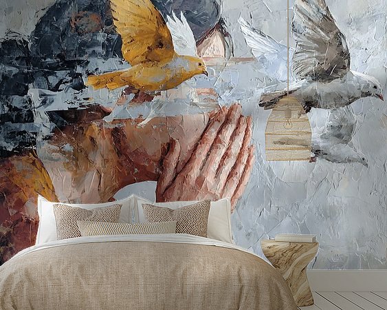 Example of the artwork in a room
