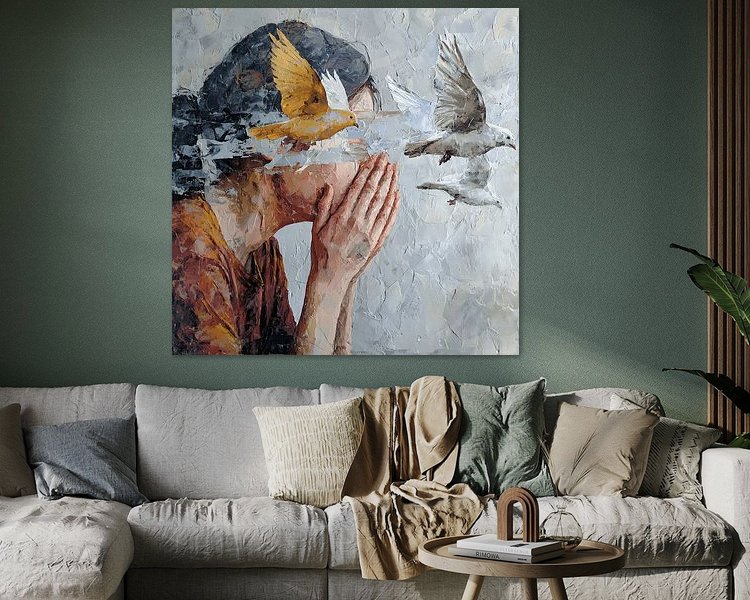 Example of the artwork in a room