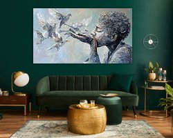 Example of the artwork in a room