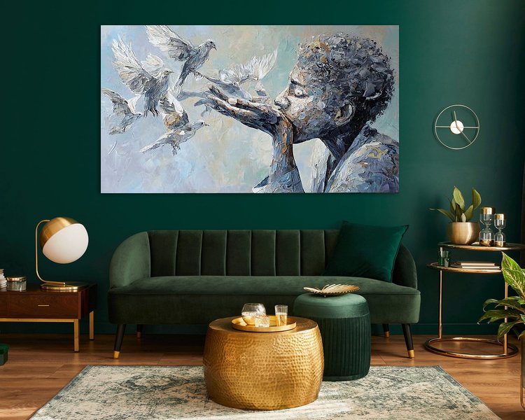 Example of the artwork in a room