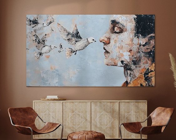 Example of the artwork in a room