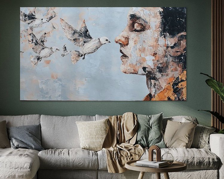 Example of the artwork in a room