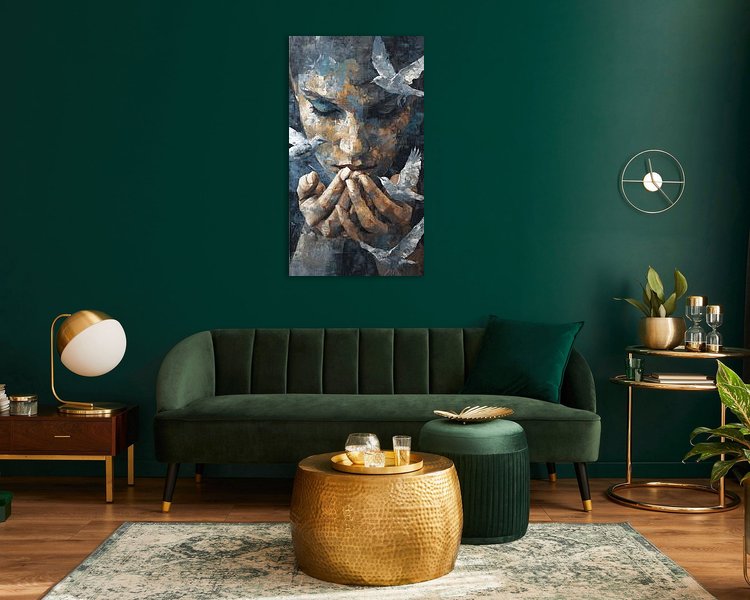 Example of the artwork in a room
