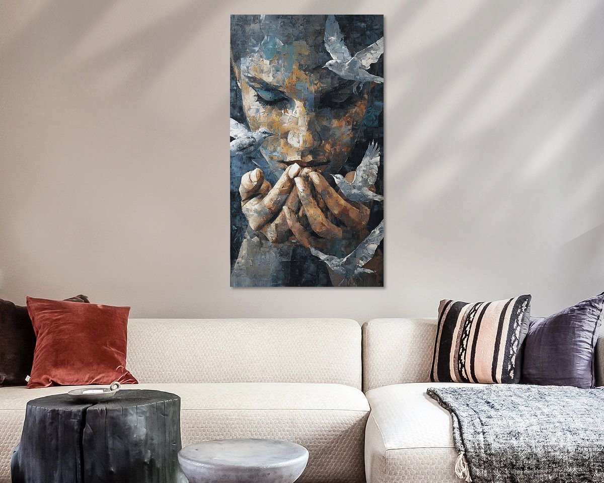 Example of the artwork in a room