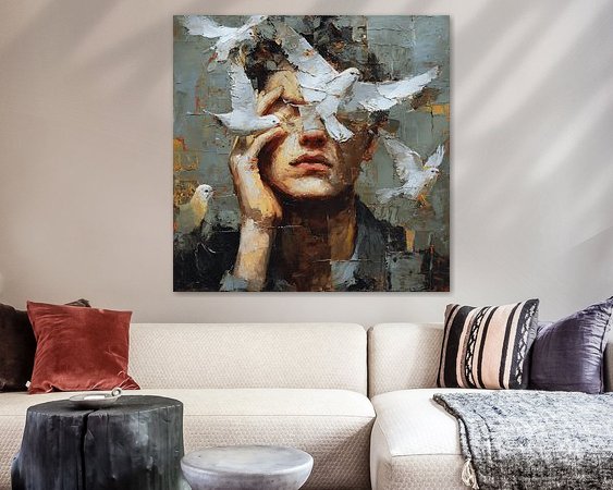 Example of the artwork in a room
