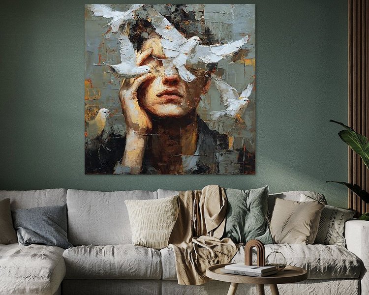 Example of the artwork in a room