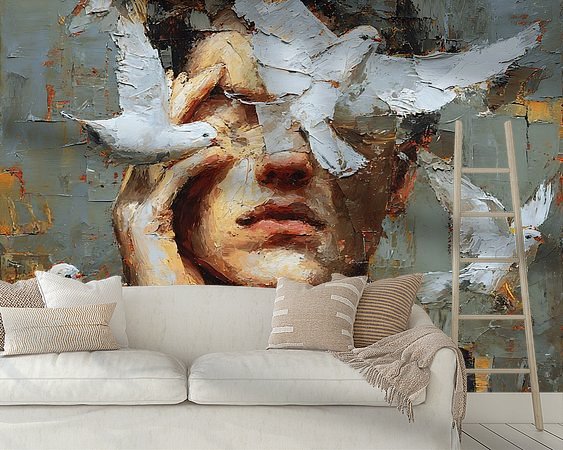 Example of the artwork in a room