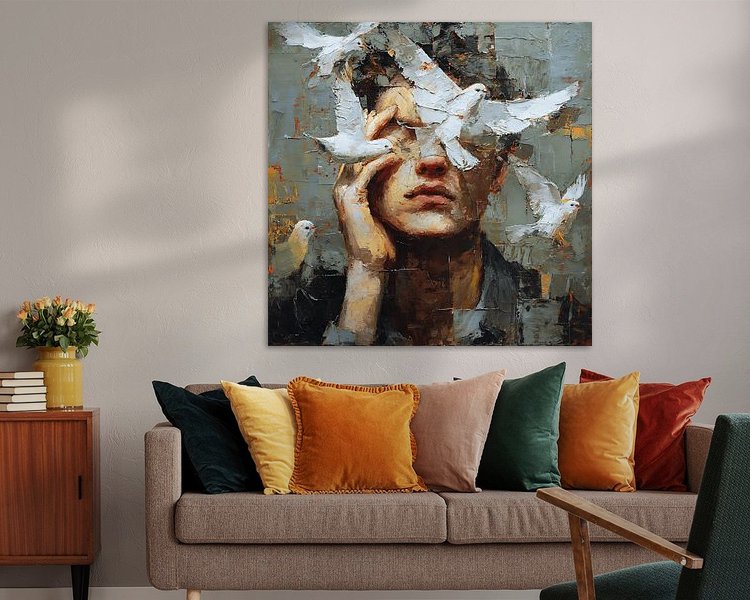 Example of the artwork in a room