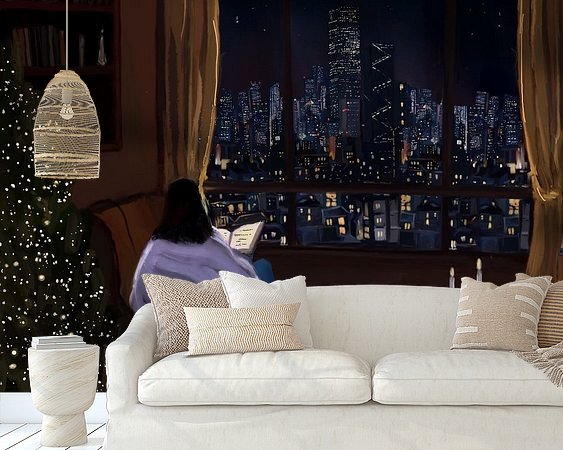 Example of the artwork in a room