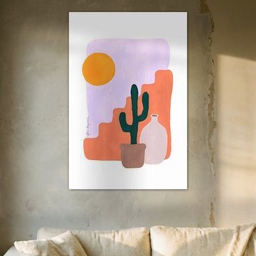 Woestijnzoncactus van Karen Menzenbach