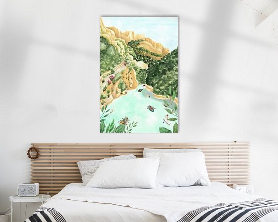Example of the artwork in a room