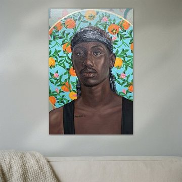 Un homme sous un halo doré sur Damilare Jamiu