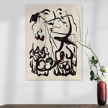 Abstrakte rote Formen von Little Dean