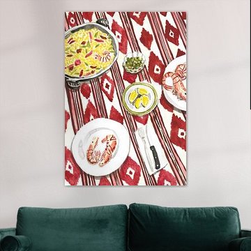 Spanish Paella Meal by Karen Menzenbach