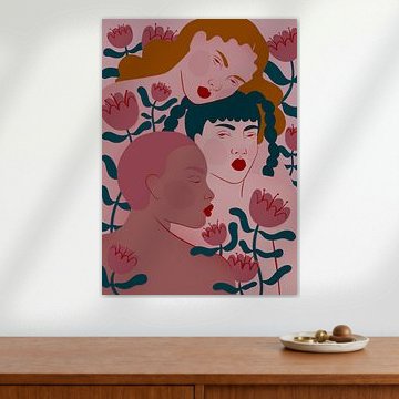 Drei Frauen – Florale Gelassenheit von Ida Alvarsson