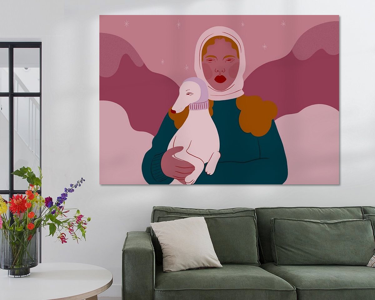 Example of the artwork in a room