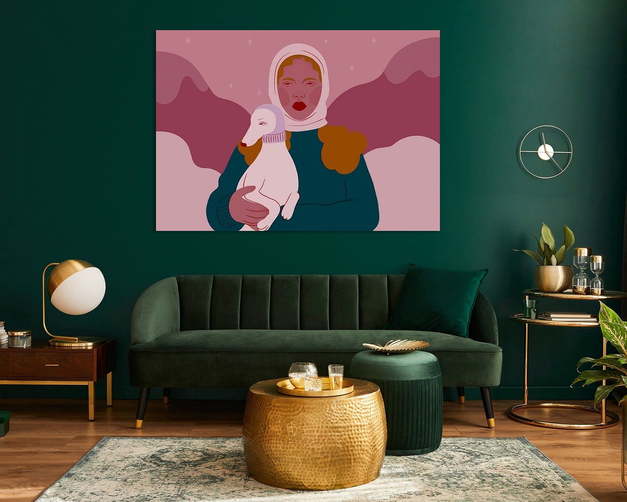 Example of the artwork in a room