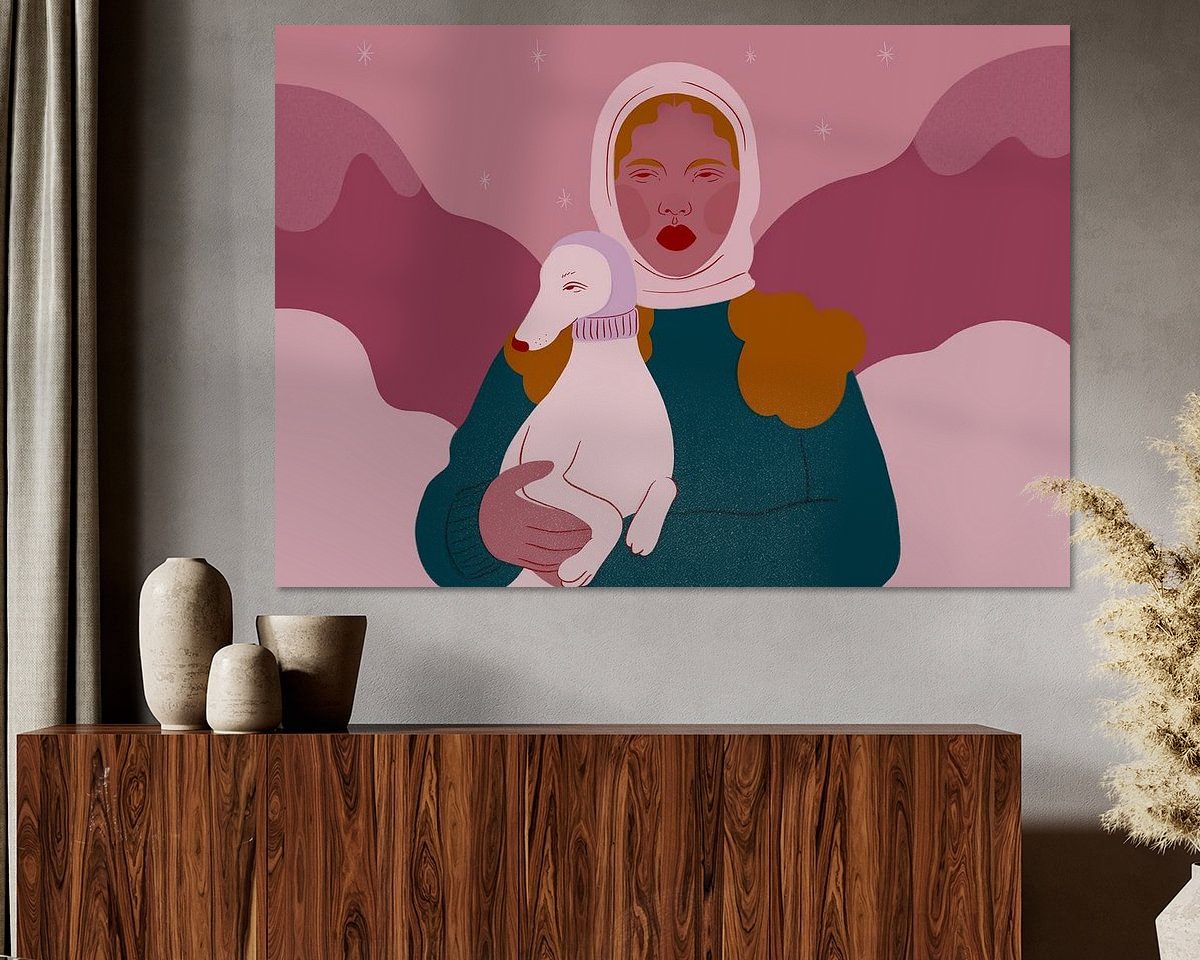 Example of the artwork in a room