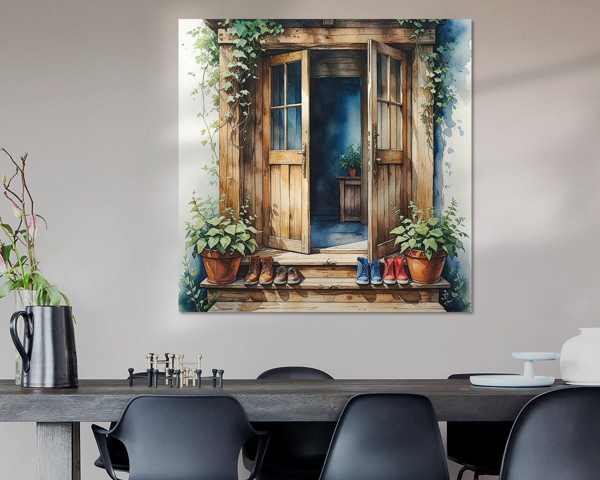 Example of the artwork in a room