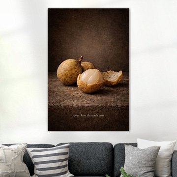 Langsat. Lansium domesticum – Klassisches botanisches Stillleben von Bert Quaedvlieg