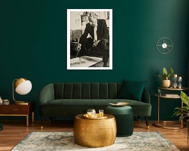 Example of the artwork in a room