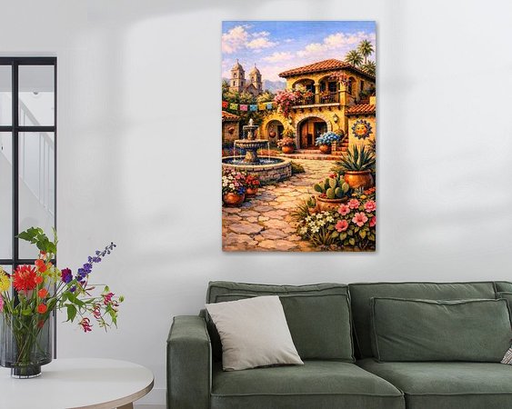 Example of the artwork in a room